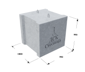 Бетонные блоки с пазами СБ