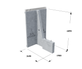 Блок контрфорса железобетонный