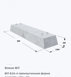 ФЛ 8.24-4 прямоугольная форма