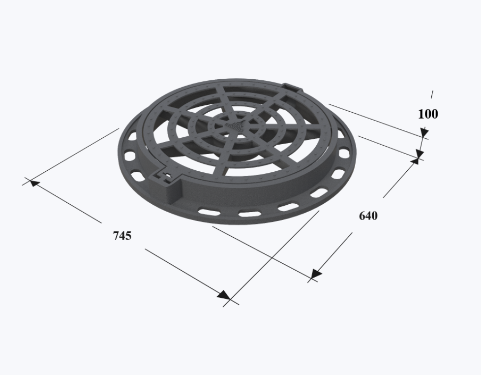 Дождеприемник ДМ2(С250)-2-78х36 диагональный паз  H=120