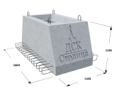 Фундаментный блок стаканного типа
