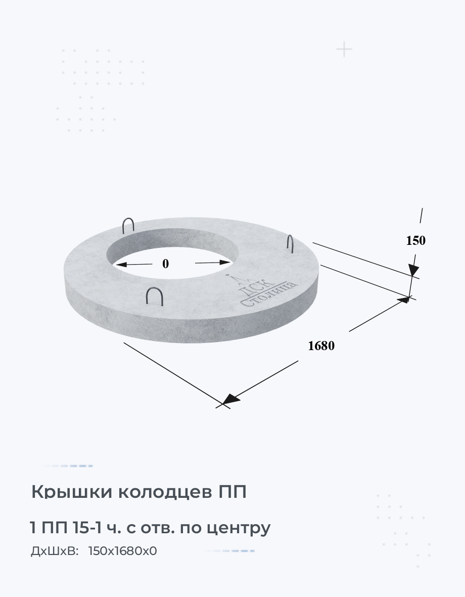 1 ПП 15-1 ч. с отв. по центру