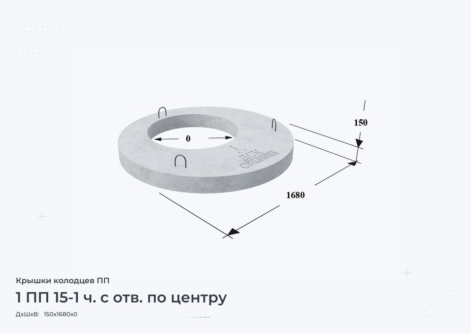 1 ПП 15-1 ч. с отв. по центру