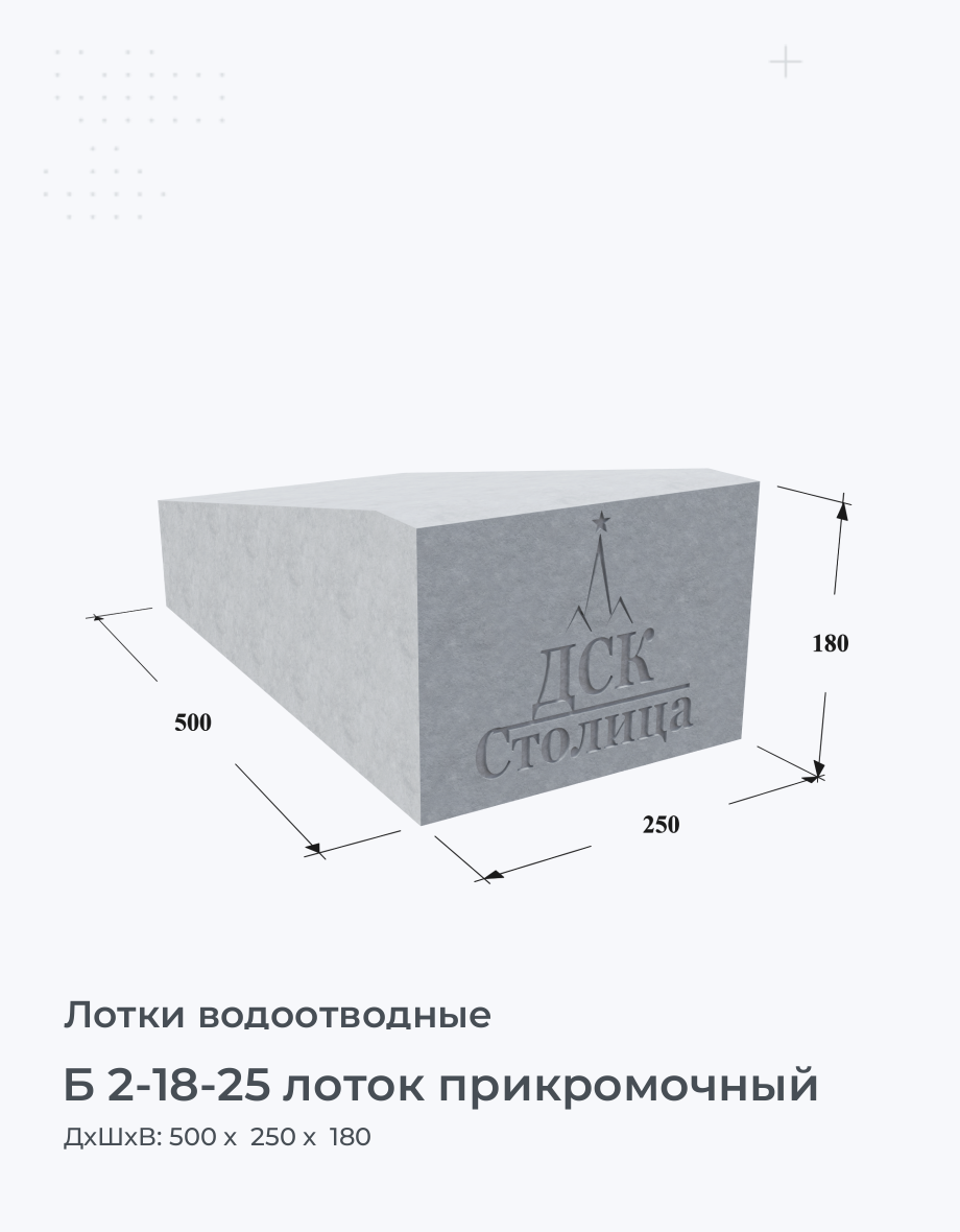 Б 2-18-25 лоток прикромочный