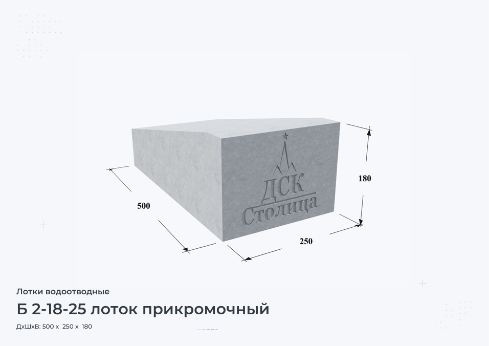 Б 2-18-25 лоток прикромочный