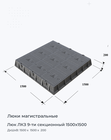 Люк ЛКЗ 9-ти секционный 1500х1500