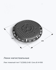 Люк тяжелый тип Т (С250)-2-60  Сеть В H=100