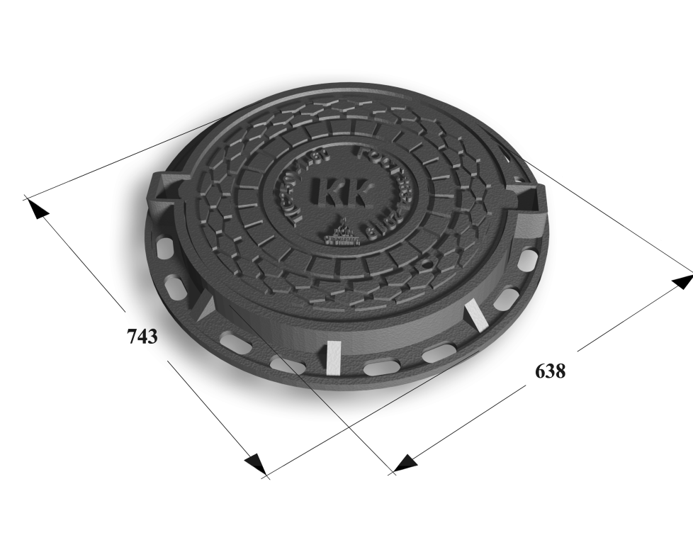 Люк тип ТМР (С250)-1-60  Сеть КК H=120