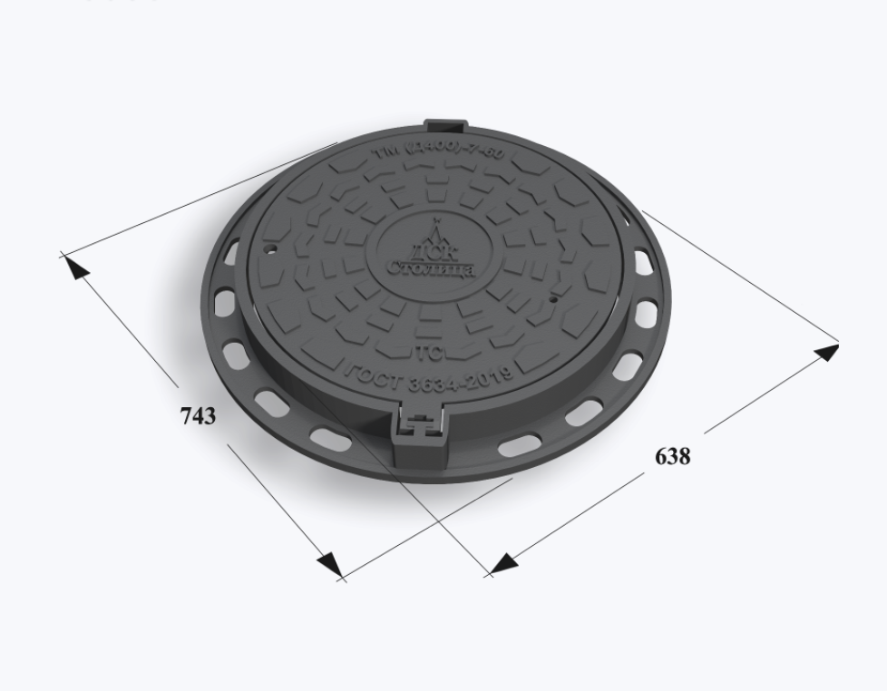 Люк ТМ (Д400)-7-60 (ОУЭ-600)  Сеть ТС