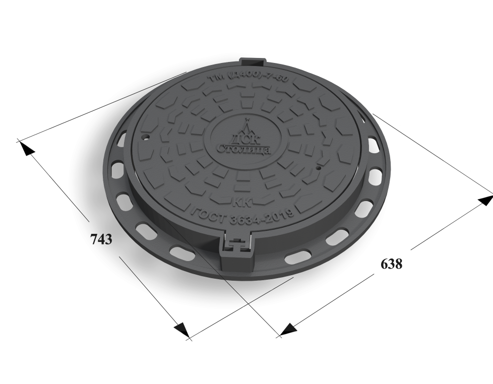 Люк ТМ (Д400)-7-60 (ОУЭ-600)  Сеть КК