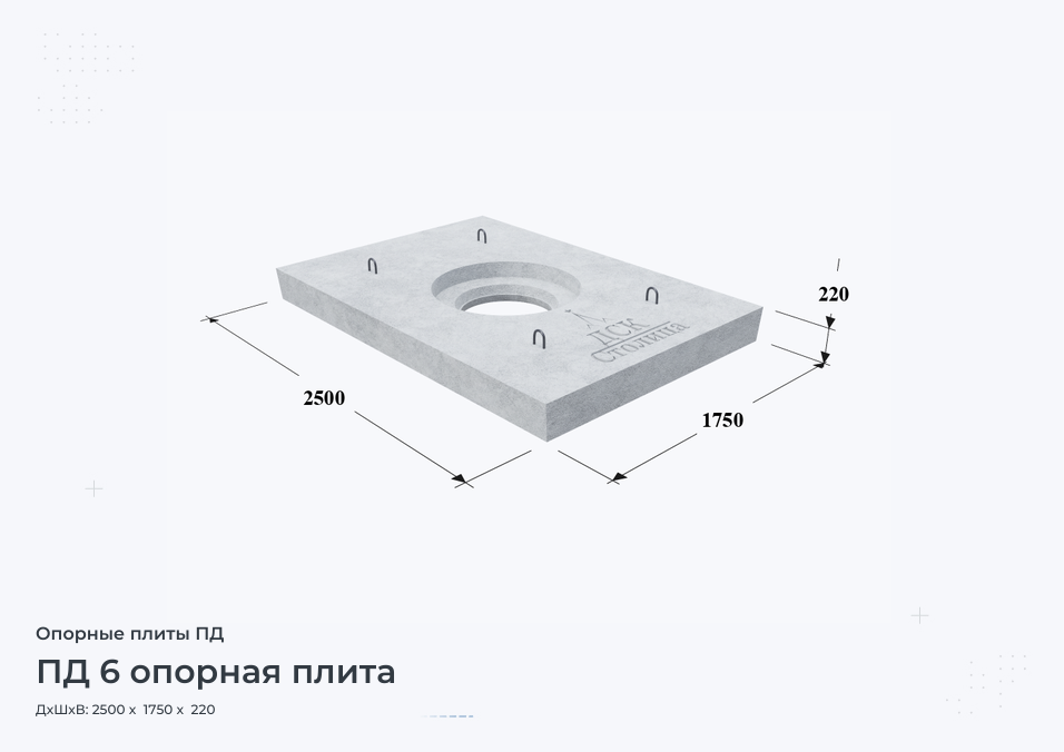 Купить Опорная плита ОПФ - цены от производителя, производство и продажа