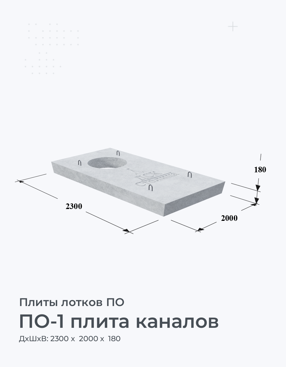 ПО-1 плита каналов