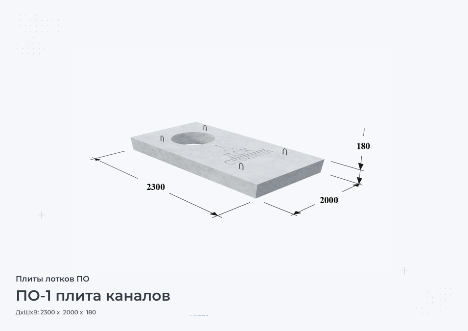 ПО-1 плита каналов