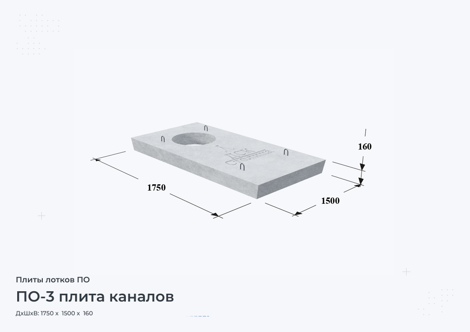 ПО-3 плита каналов