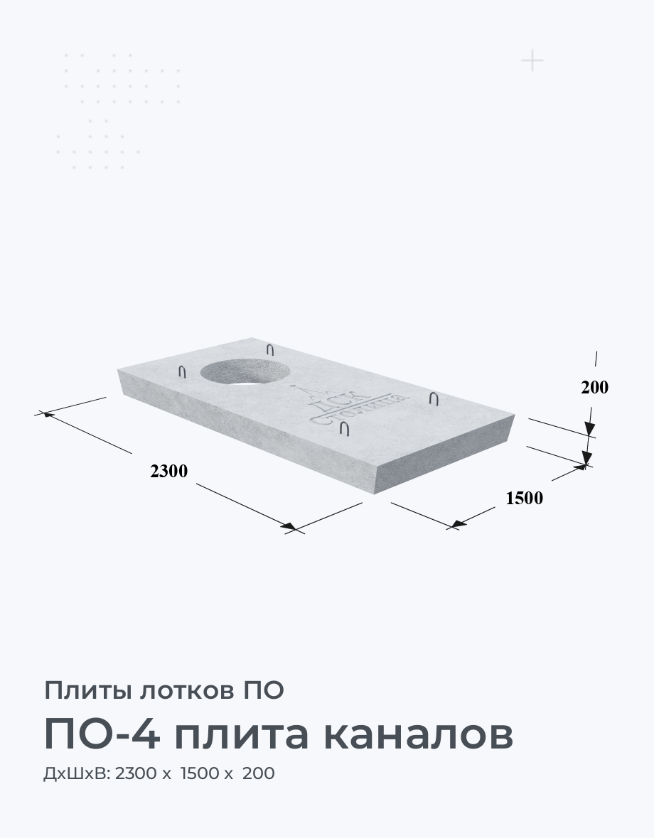 ПО-4 плита каналов