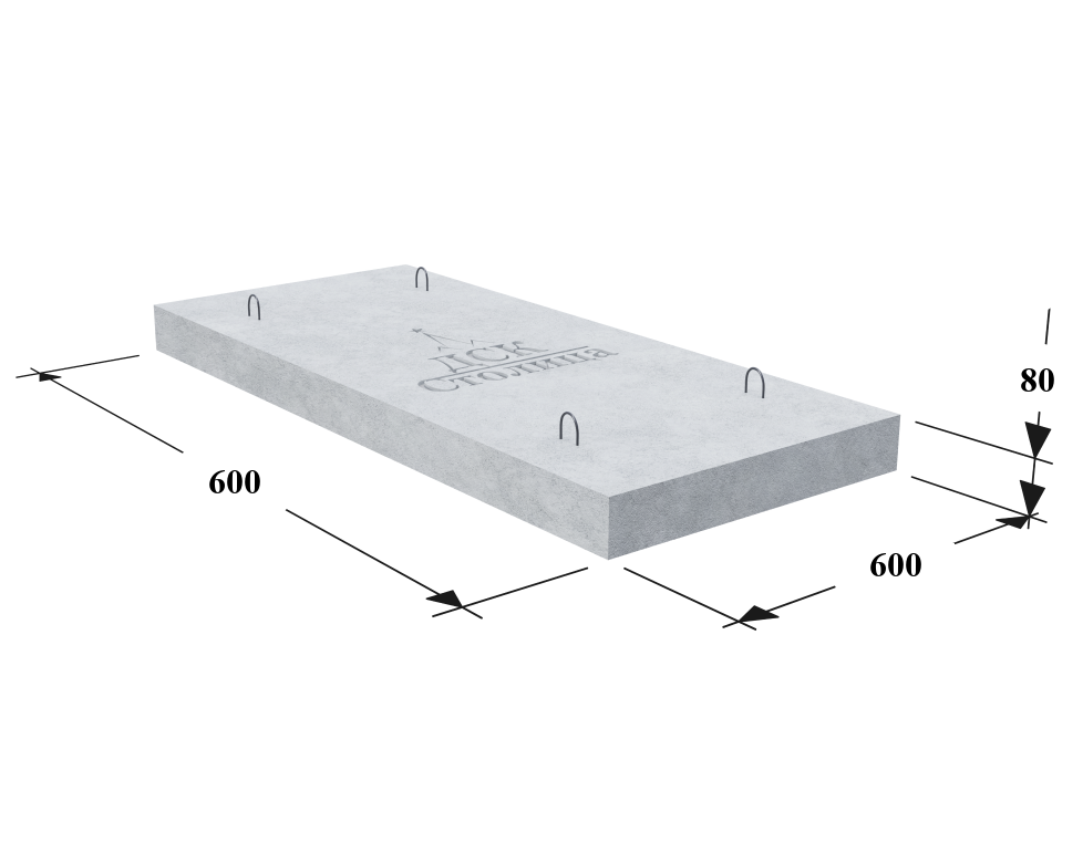ПТ 12,5-8-6 (600х600х80) инд.
