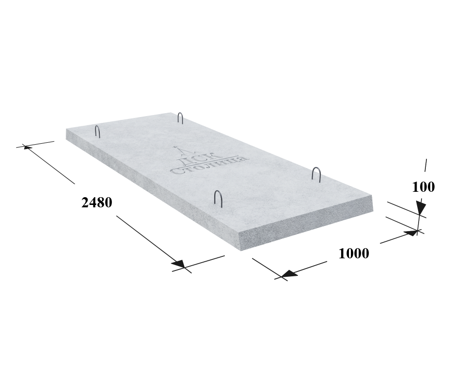 П-2 плита плоская