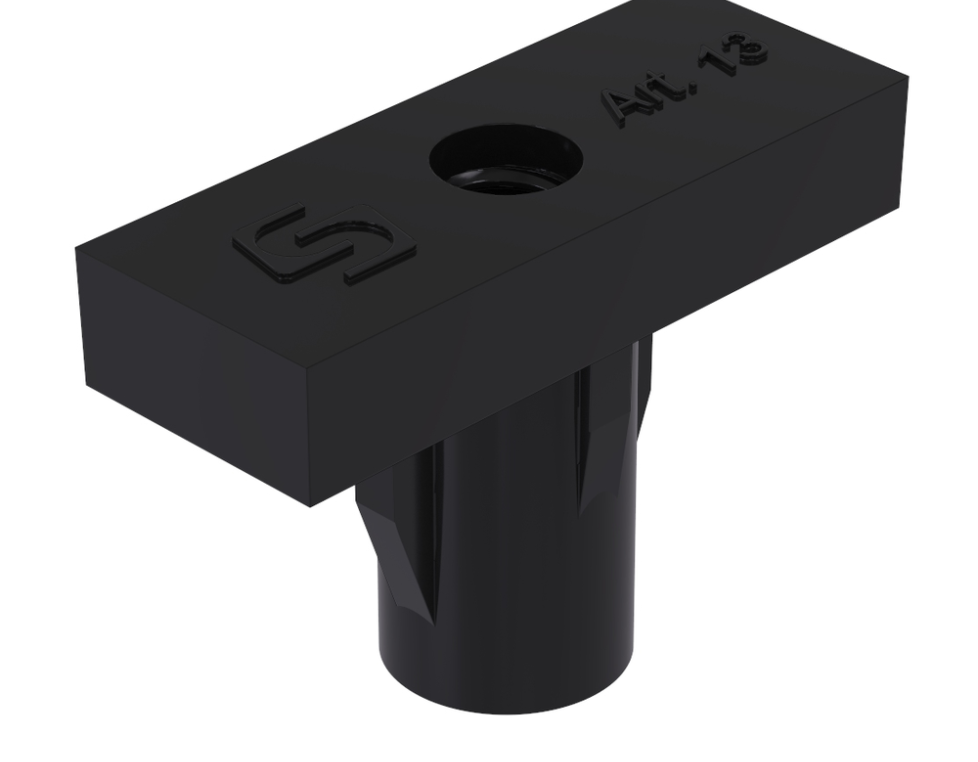 Крепеж для пластикового лотка