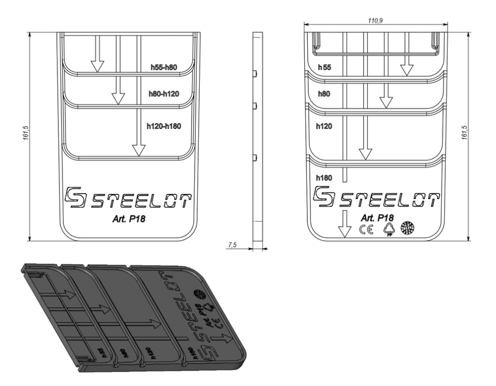 Заглушка к лотку пластиковому DN 100