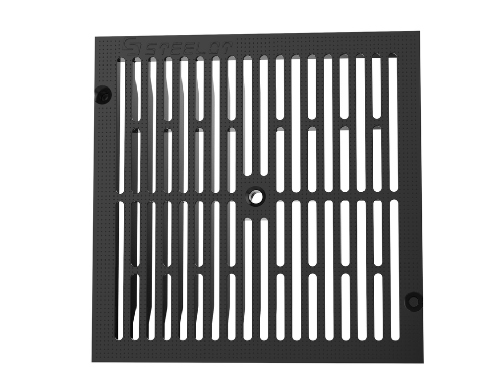 Решетка пластиковая SteeStart 300х300 А 15 черная