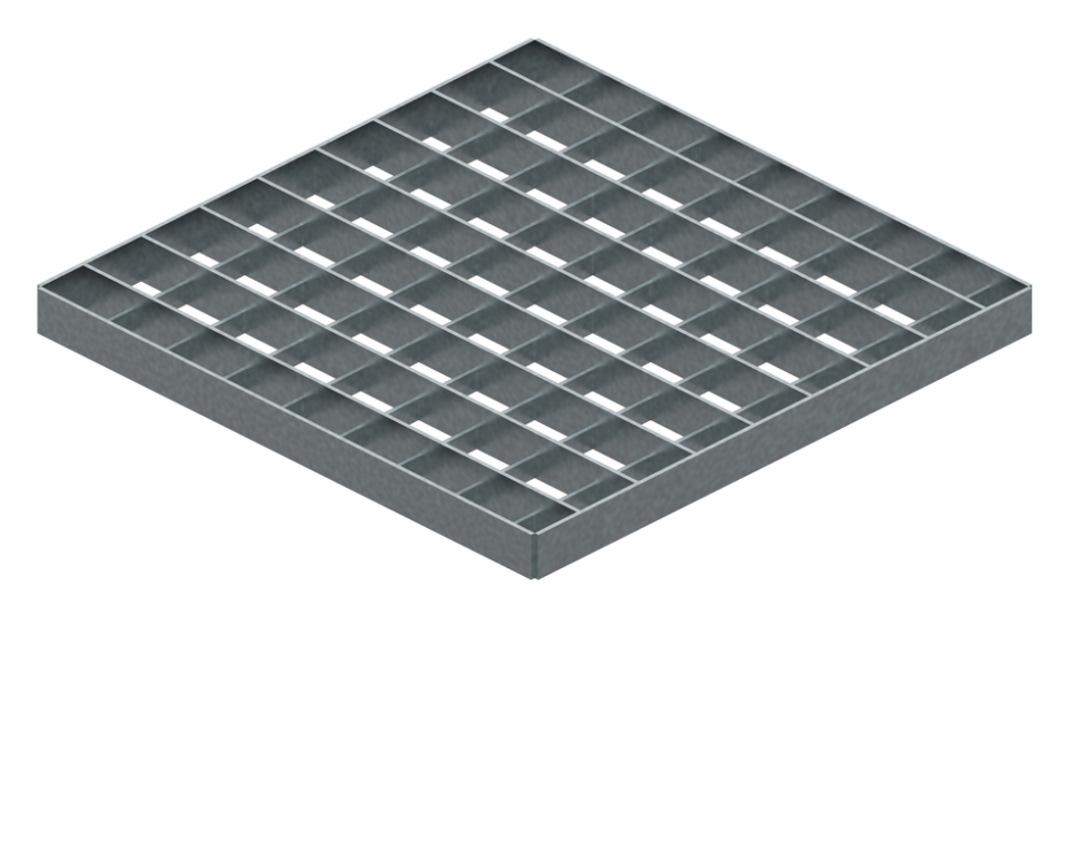 Решетка стальная ячеистая SteeStart 300х300 В 125