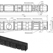 Лоток пластиковый SteeStart DN 100 H 193 высокий борт
